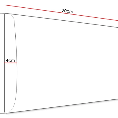 Čalúnený panel na stenu 70x40 PAG - šedý