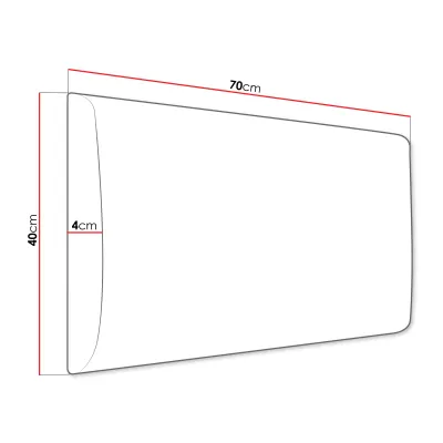 Čalúnený panel na stenu 70x40 PAG - šedý