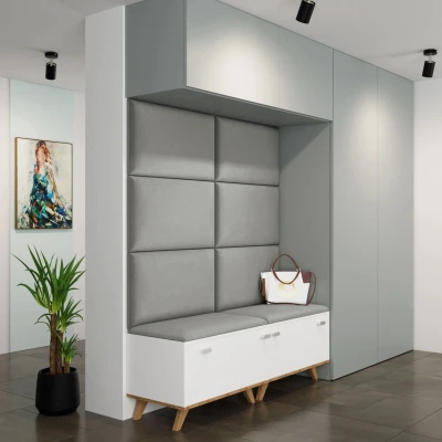 Čalúnený panel na stenu 70x40 PAG - šedý