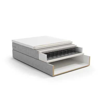 Jednolôžková posteľ 120x200 STIG 8 s úložným priestorom - mätová