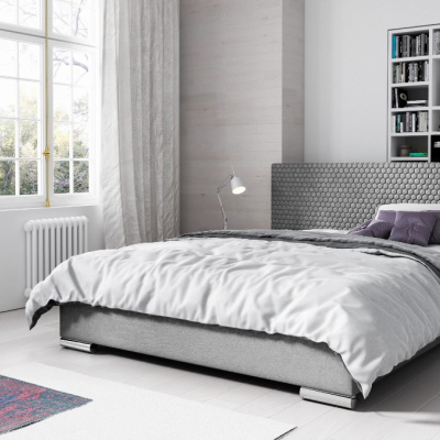Elegantná čalúnená posteľ Champ 120x200, šedá