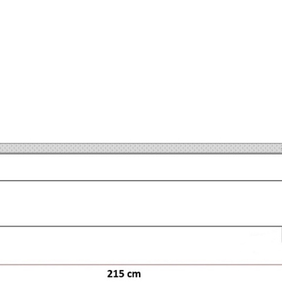 Elegantná čalúnená posteľ Maximo 200x200, šedá + TOPPER