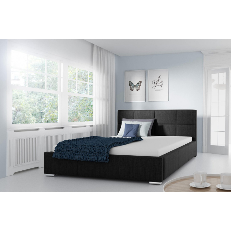 Jednoduchá posteľ Marion  180x200, čierna
