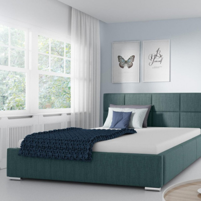 Jednoduchá posteľ Marion  140x200, modrá