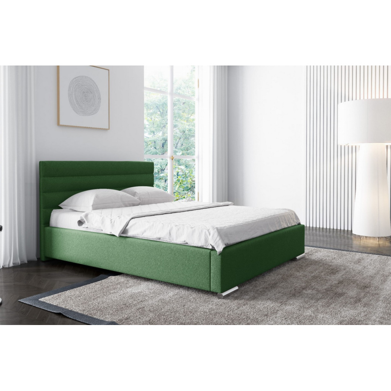 Elegantná čalúnená posteľ Leis  180x200, zelená