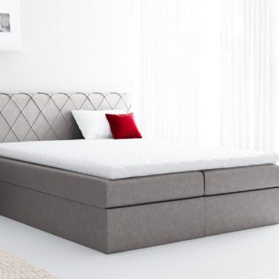 Pohodlná čalúnená posteľ Perez 120x200, šedá