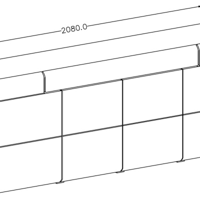 Komoda do minimalistického interiéru COLORADO so zásuvkou, biela