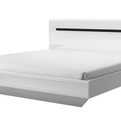 Priestranná posteľ do spálne HACHI 180x200, biela