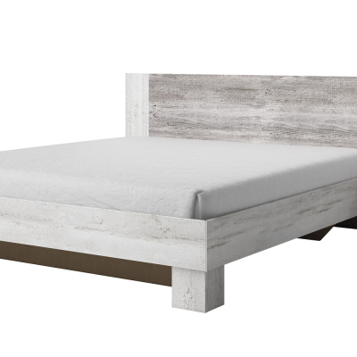 Priestranná posteľ s nočnými stolíkmi BEATA 180x200, severská borovica