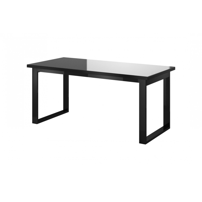 Rozkladací jedálenský stôl HEIKO, čierny