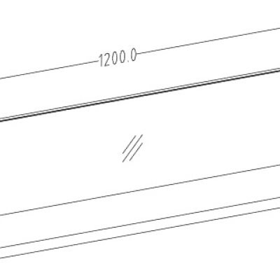 Polica HEIKO 120 cm, šedá