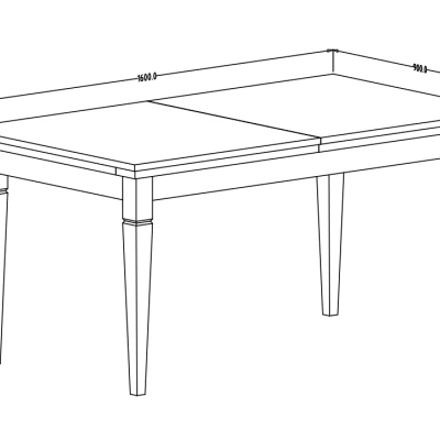 Rozkladací jedálenský stôl EROL