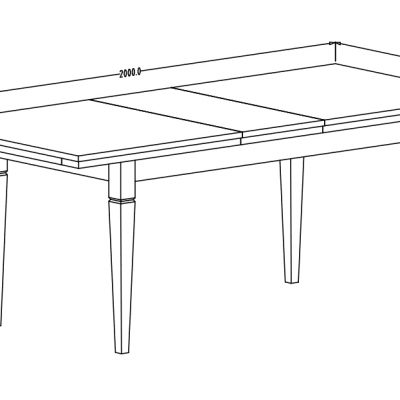 Rozkladací jedálenský stôl EROL