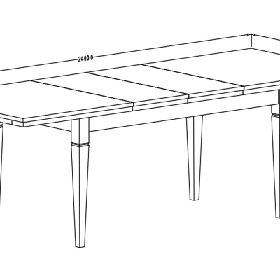 Rozkladací jedálenský stôl EROL