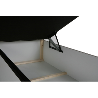 Čalúnená posteľ boxspring 120x200 SAMANTA - čierna