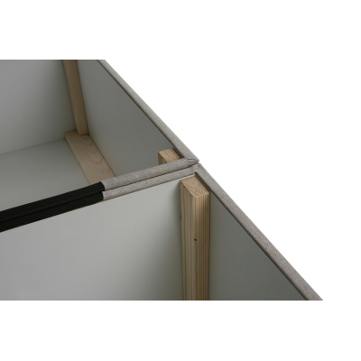 Elegantná čalúnená posteľ 160x200 ALLEFFRA - modrozelená