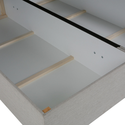 Dizajnová posteľ s úložným priestorom 140x200 MELINDA - béžová 3