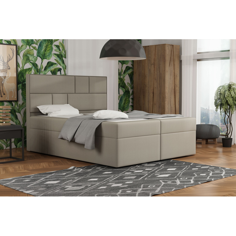 Dizajnová posteľ s úložným priestorom 120x200 MELINDA - hnedá 2