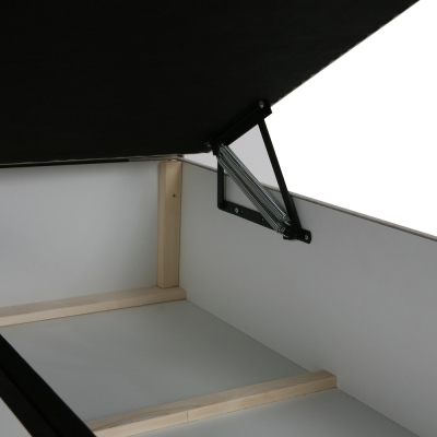 Dizajnová posteľ s úložným priestorom 160x200 MELINDA - hnedá 2