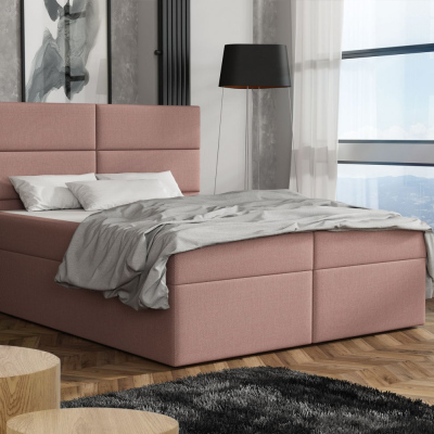 Elegantná posteľ 180x200 ZINA - ružová 1
