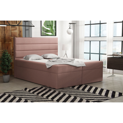 Boxspringová posteľ 180x200 INGA - ružová 1