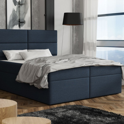 Elegantná posteľ 140x200 ZINA - modrá 1