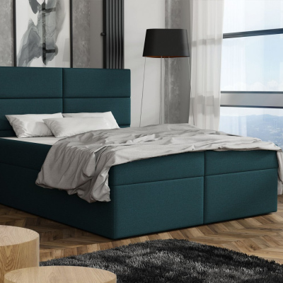 Elegantná posteľ 160x200 ZINA - modrá 2