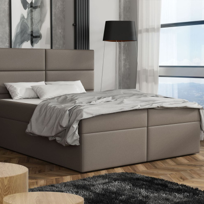 Elegantná posteľ 160x200 ZINA - hnedá 1