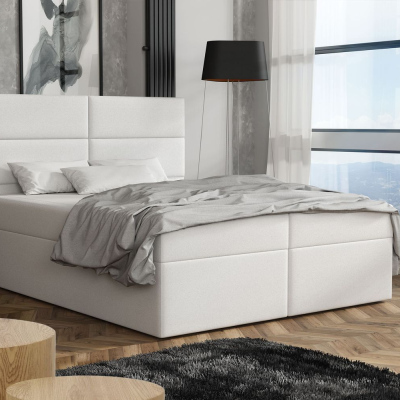 Elegantná posteľ 140x200 ZINA - biela