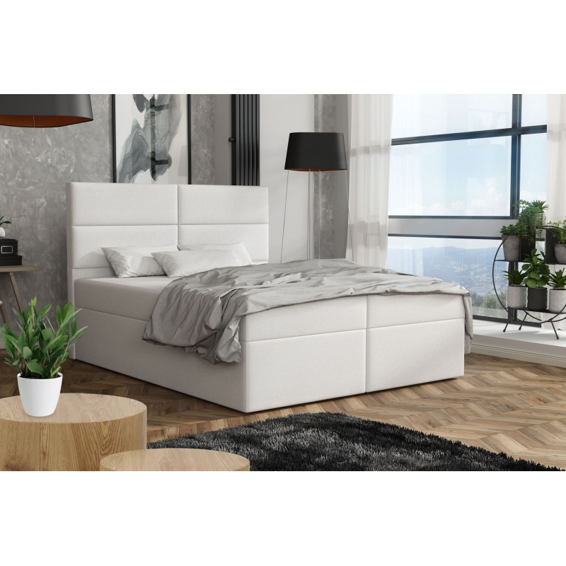 Elegantná posteľ 180x200 ZINA - biela