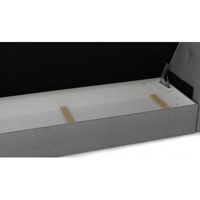 Dizajnová posteľ MARLEN 160x200, šedá + béžová