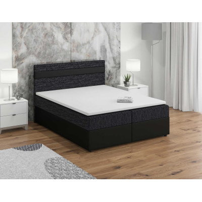 Boxspringová posteľ SISI 180x200, čierna