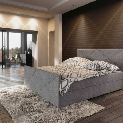 Čalúnená posteľ VASILISA IV 160x200, šedá