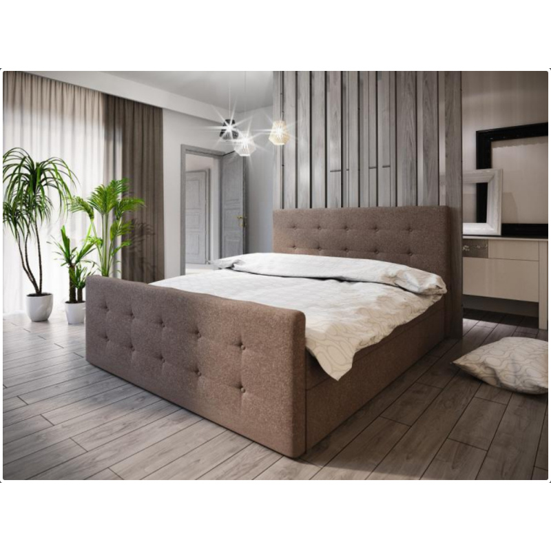 Čalúnená posteľ VASILISA I 160x200, hnedá