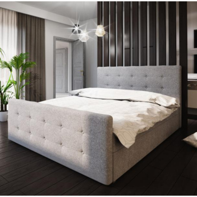 Čalúnená posteľ VASILISA I 160x200, šedá