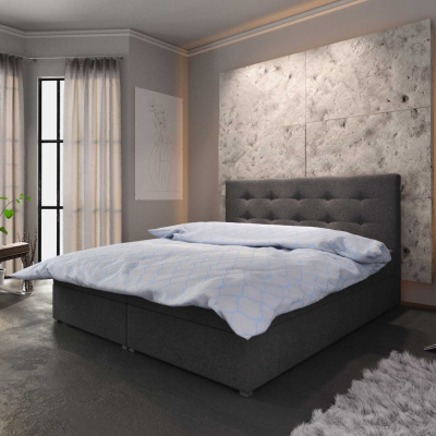 Moderná posteľ s úložným priestorom STIG I 180x200, antracit