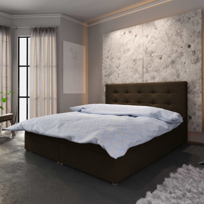 Moderná posteľ s úložným priestorom STIG I 160x200, hnedá