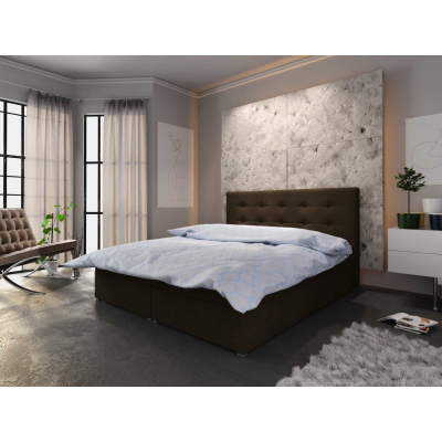 Moderná posteľ s úložným priestorom STIG I 140x200, hnedá