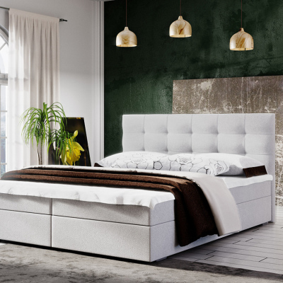 Moderná posteľ s úložným priestorom 140x200 STIG II - béžová