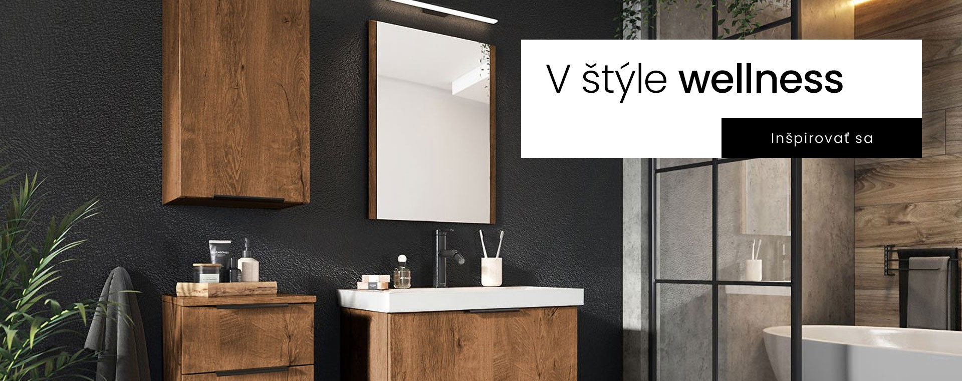 V štýle wellness - kúpeľňový nábytok, kúpeľňové skrinky