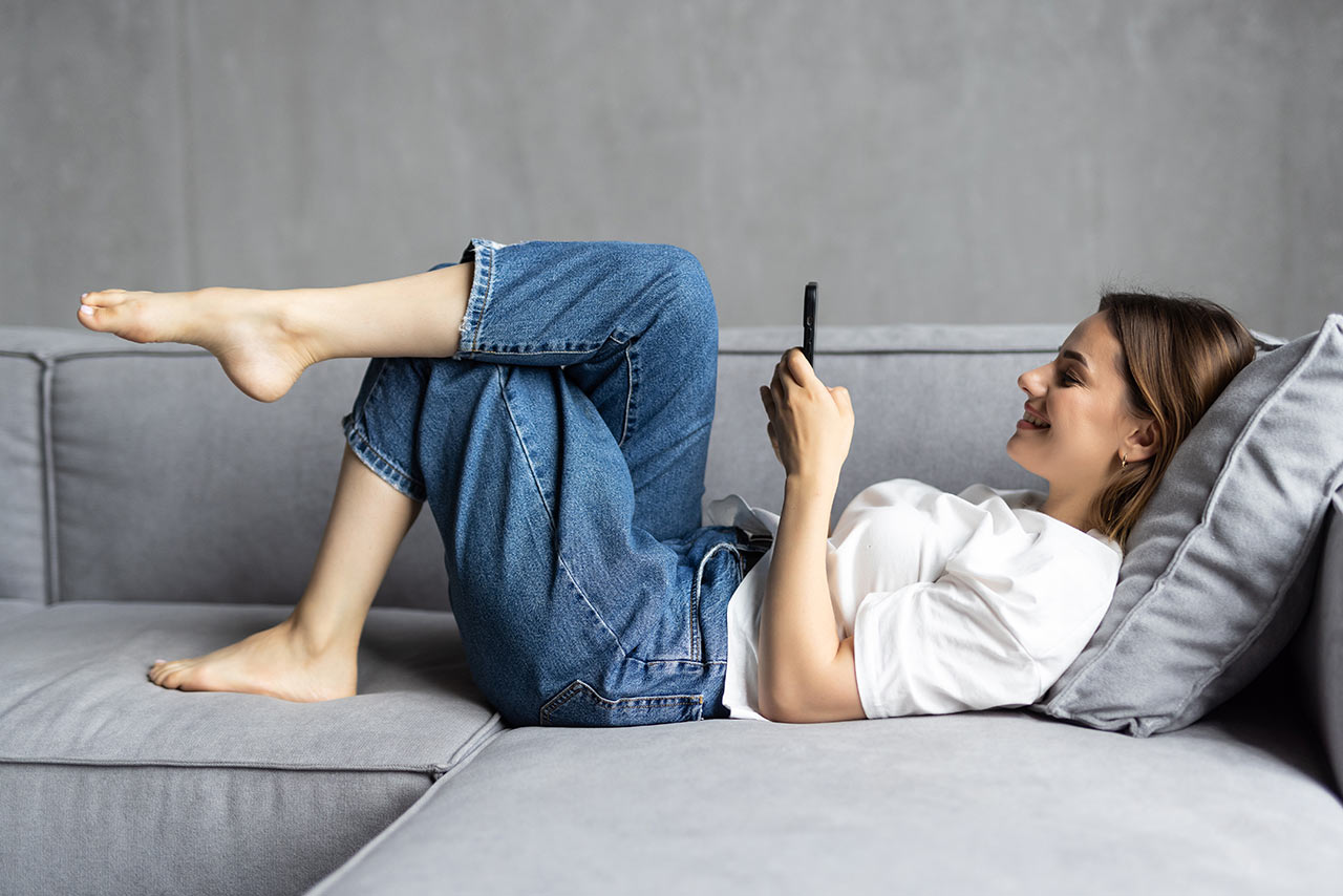 Naklikajte si objednávku na mobile z pohodlia domova. Napríklad v ľahu z postele.
